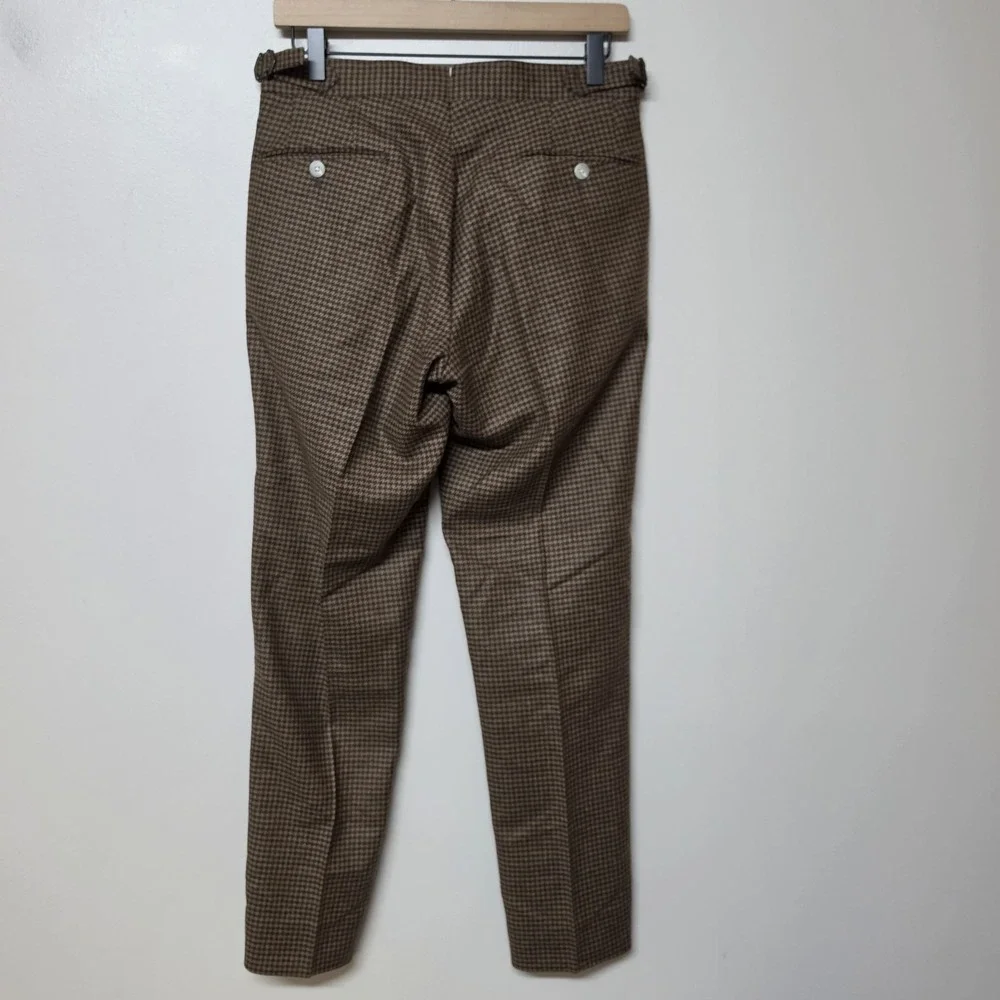 Paul Stuart Phineas Cole Wool & Cashmere Houndstooth Slim Fit Trouser 32 (30x29)